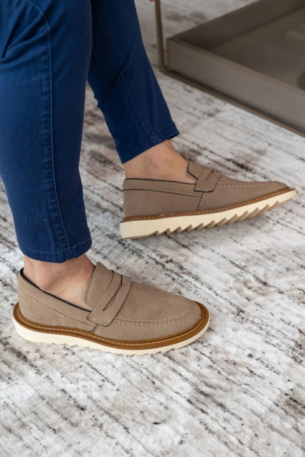Sapato Social Mocassim Giuseppe Confortável Masculino Social Brogue