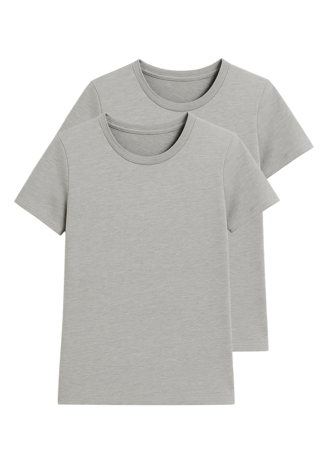 Vista 2 Kit com 2 Camisetas Feminina Hering 0241 cinza Hering cinza