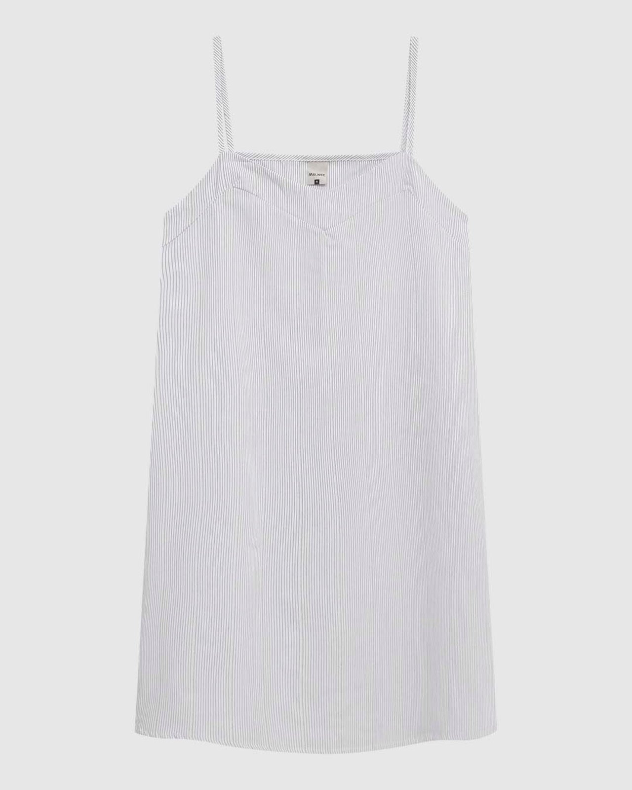 Vestido Feminino Decote V Alça Fina Em Tricoline