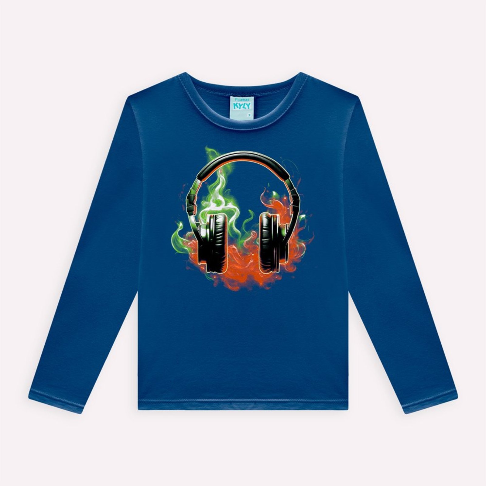 Infantil - Camiseta de Pijama Menino Brilha no Escuro Kyly