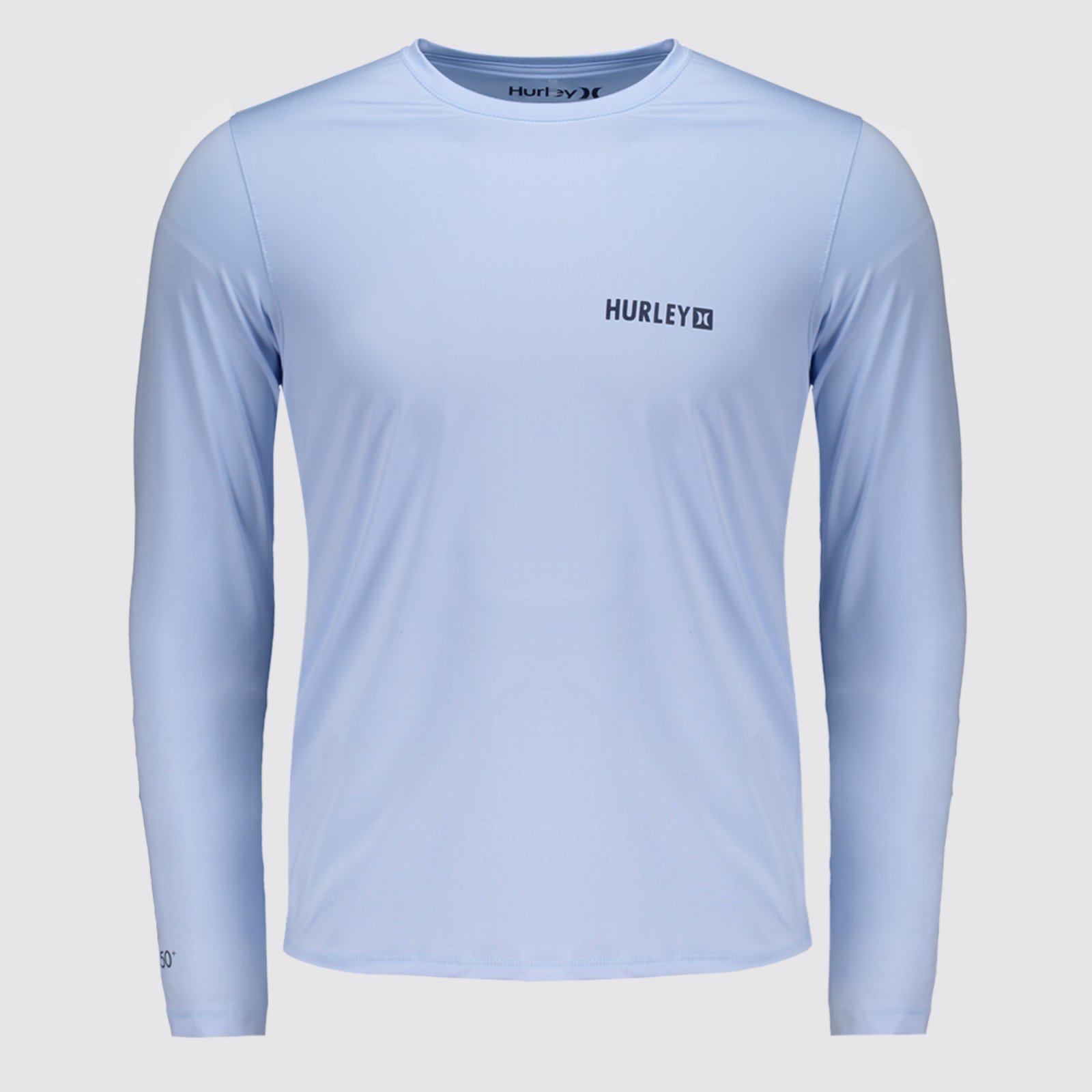 Camiseta Hurley Sticker I Manga Longa Azul