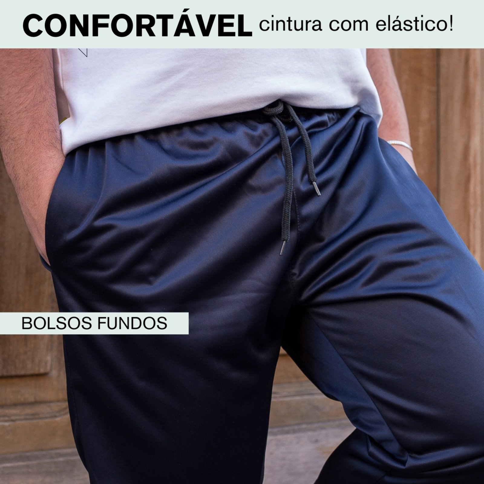 KIT 3 Calça Plus Size KS Premium Slim Tecido Helanca Esporte Conforto