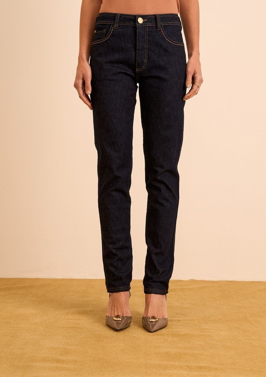 Calça Maria.Valentina Skinny Média - Azul
