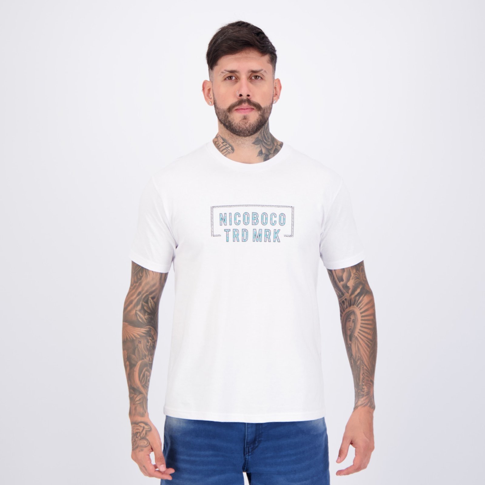 Vista 2 Camiseta Nicoboco Souvenir Branca branco Nicoboco branco