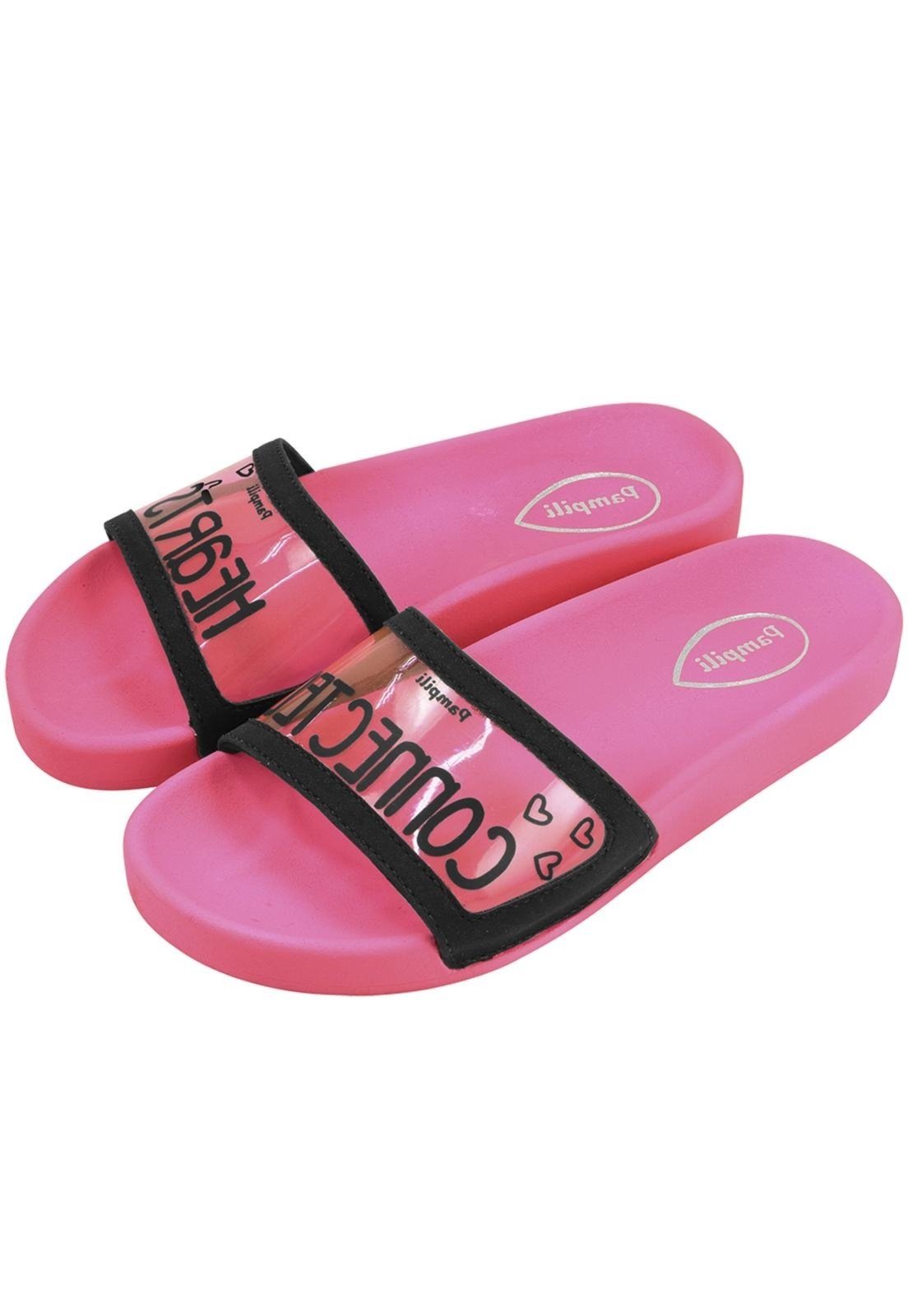 Vista 2 Infantil - Chinelo Menina Must Pampili PKT rosa PKT rosa
