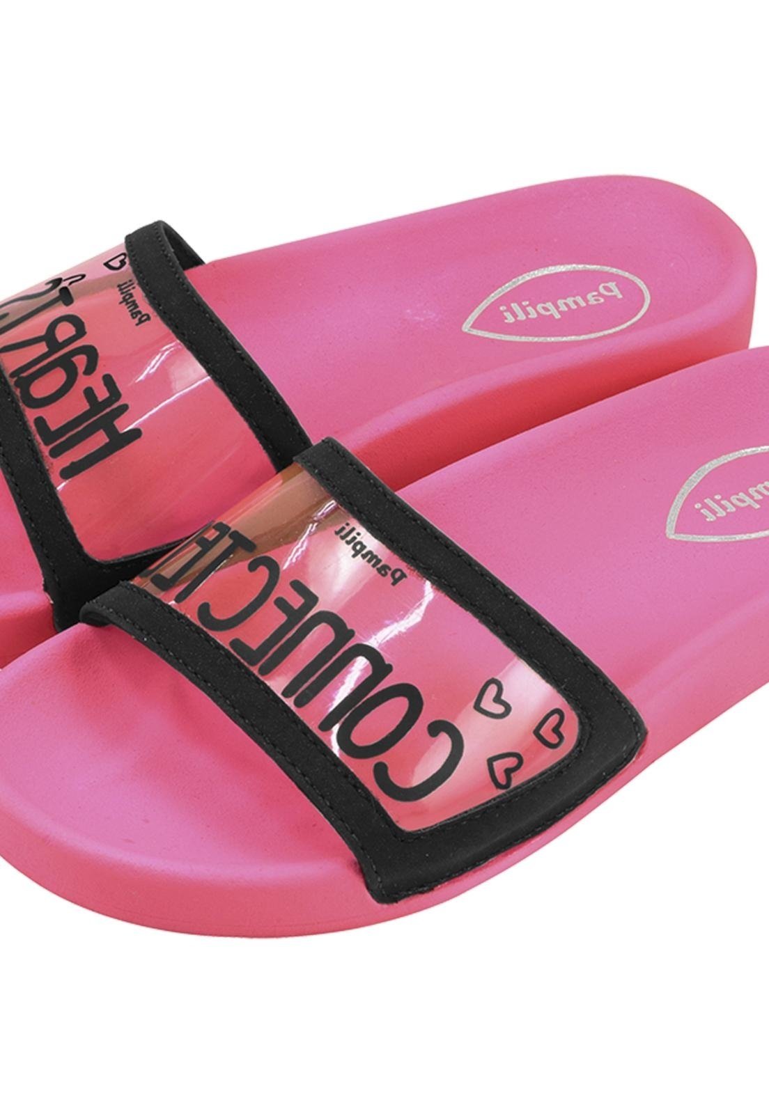 Vista 3 Infantil - Chinelo Menina Must Pampili PKT rosa PKT rosa