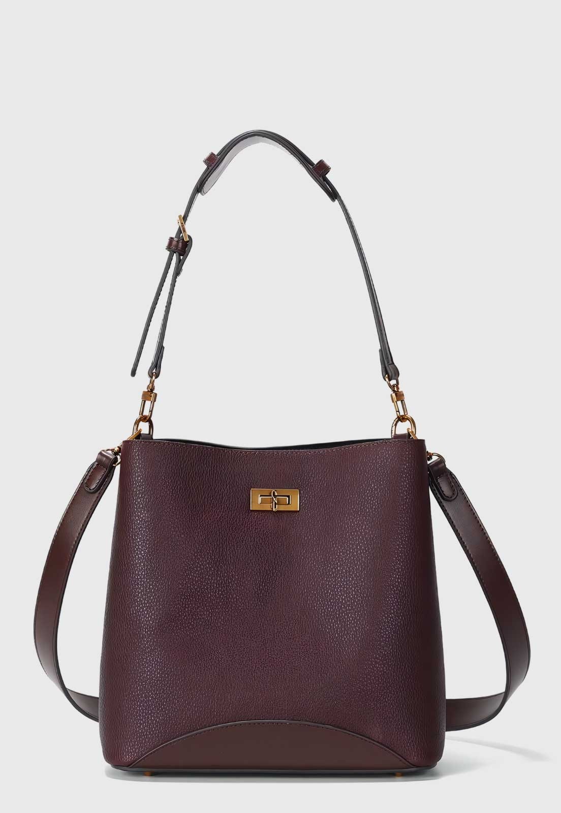 Bolsa Feminina Santa Lolla Detalhe Metal Bordô