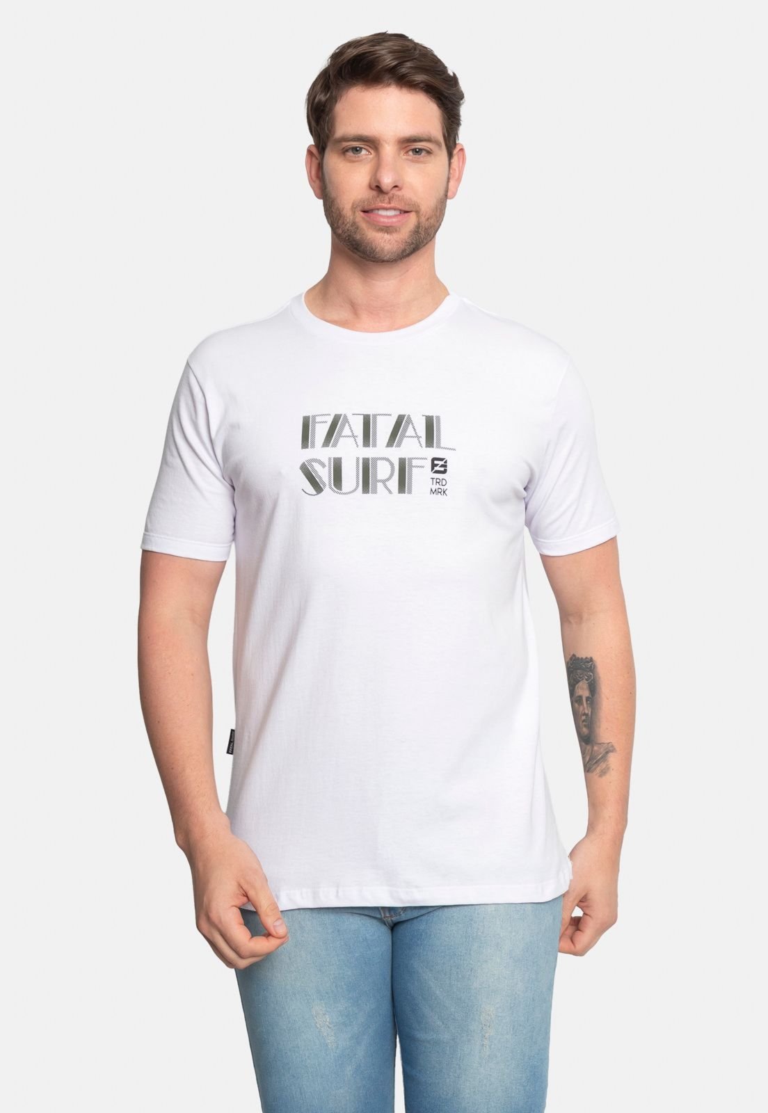 Camiseta Fatal Estampada Branca