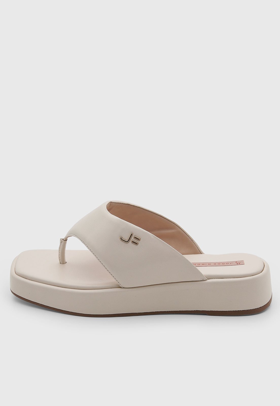 Rasteira Feminina Jorge Bischoff Couro Off-White