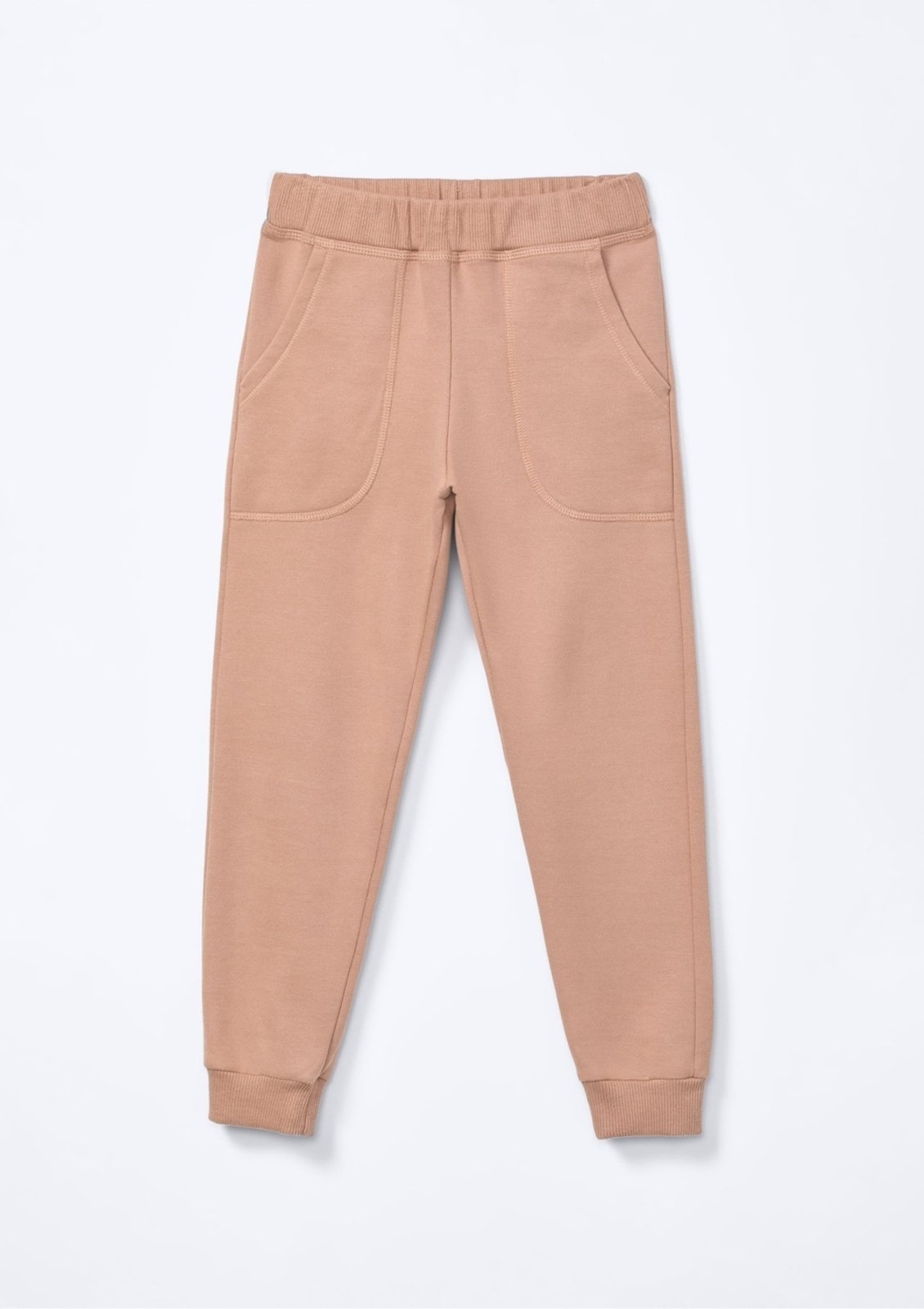Vista 3 Infantil - Calça Básica Menino Em Moletom Peluciado Com Bolso Hering Hering Kids bege Hering Kids bege