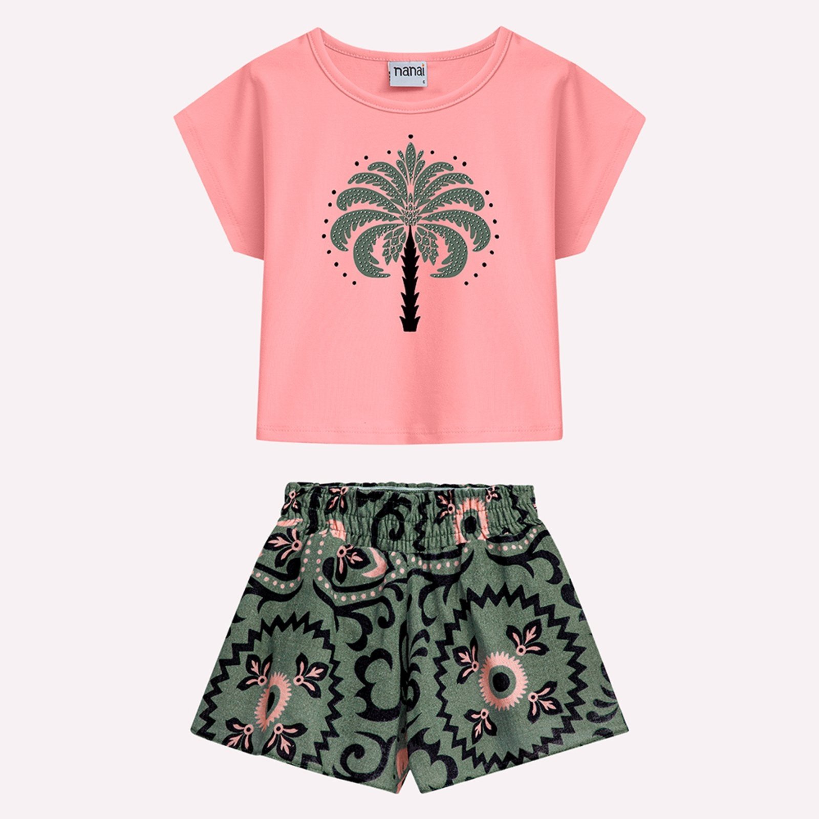 Infantil – Conjunto Menina Estampa Nanai