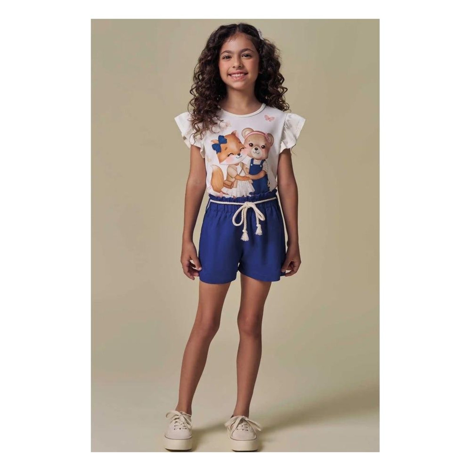 Infantil - Conjunto Menina Estampado Infanti 1 Unico