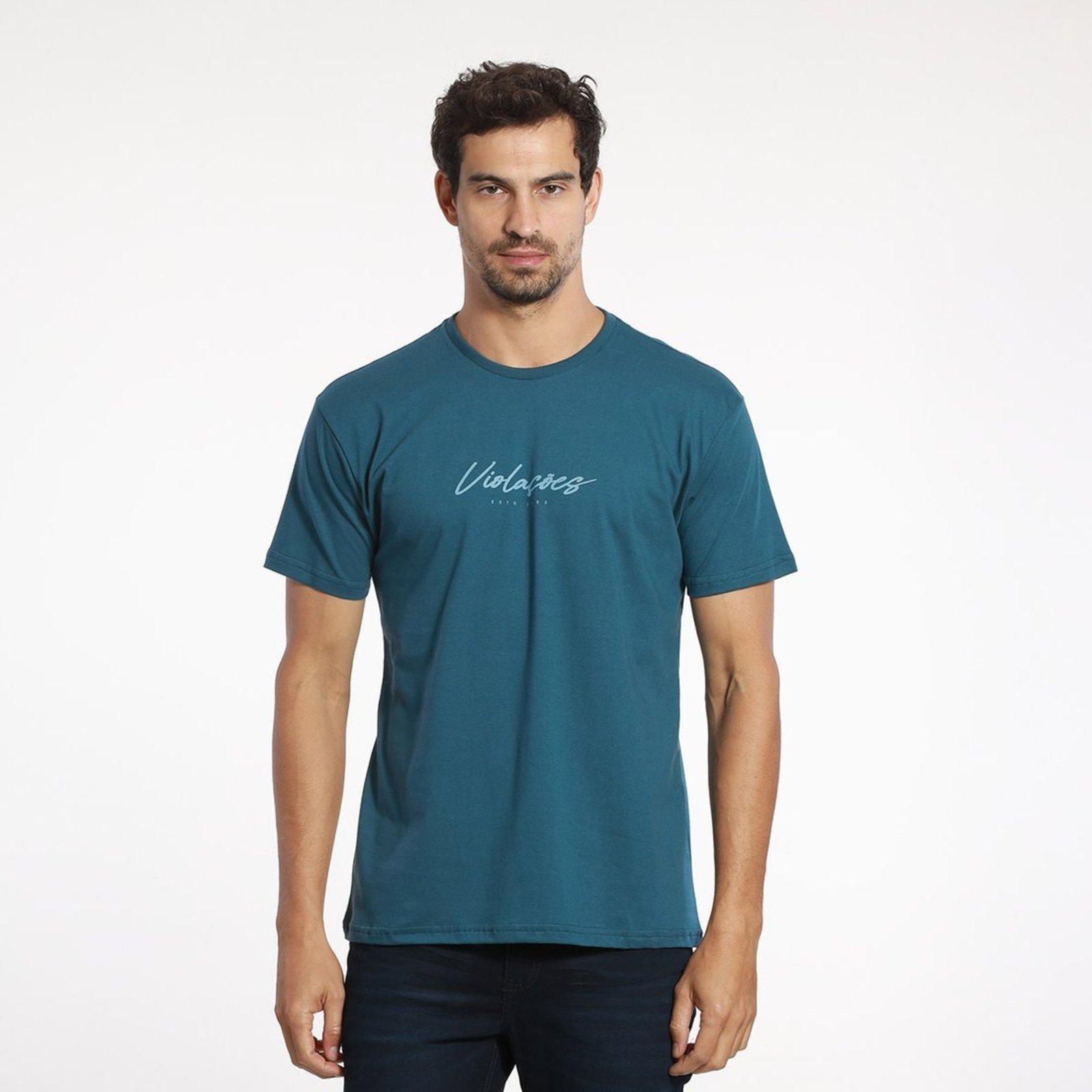 Camiseta Masculina Regular Manga Curta Logo VLCS