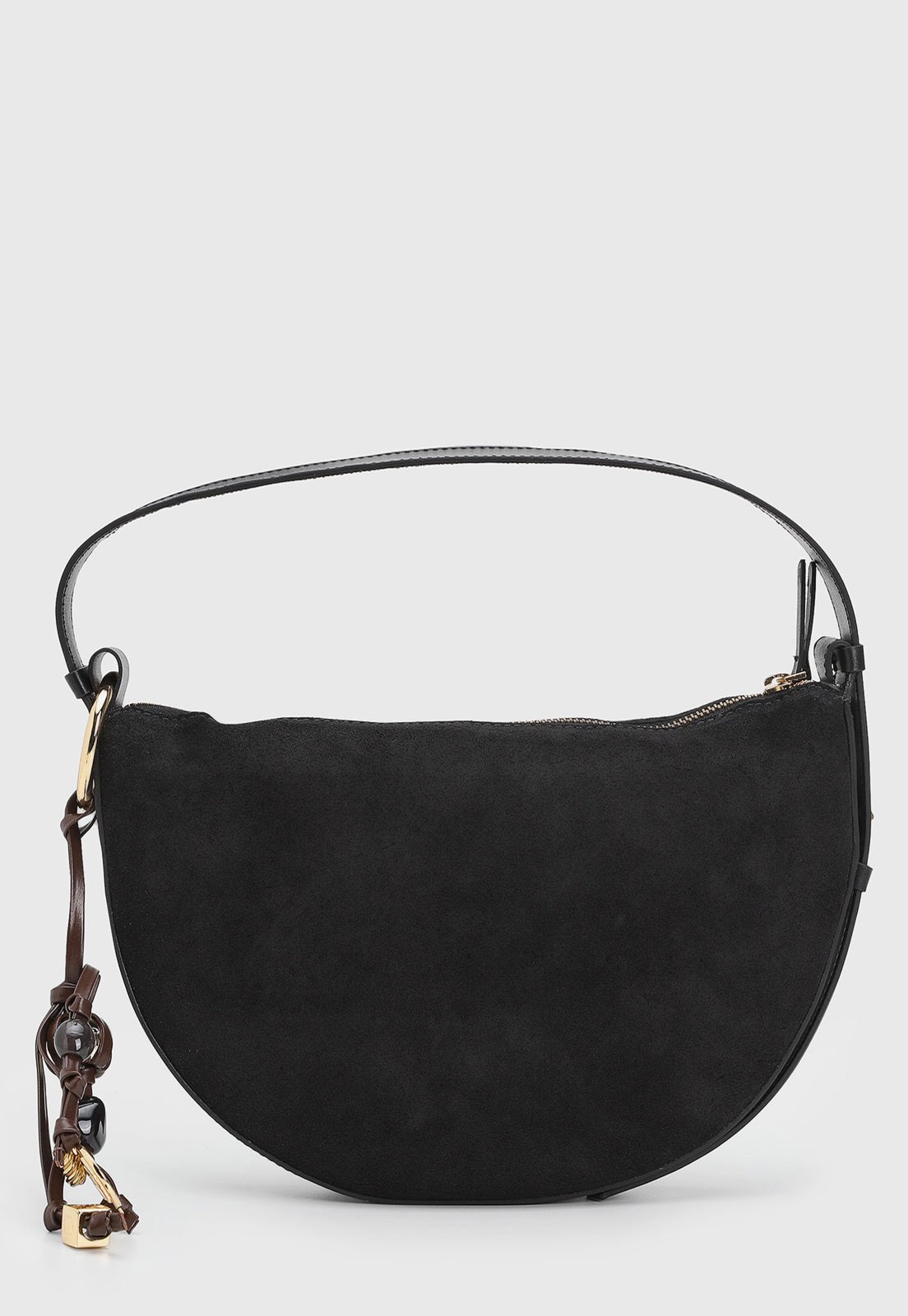 Vista 2 Bolsa Feminina Arezzo Meia Lua Preta preto Arezzo preto