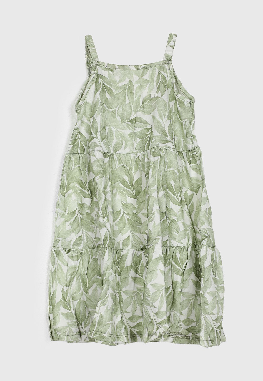 Infantil - Vestido Milon Estampado Folhas Verde