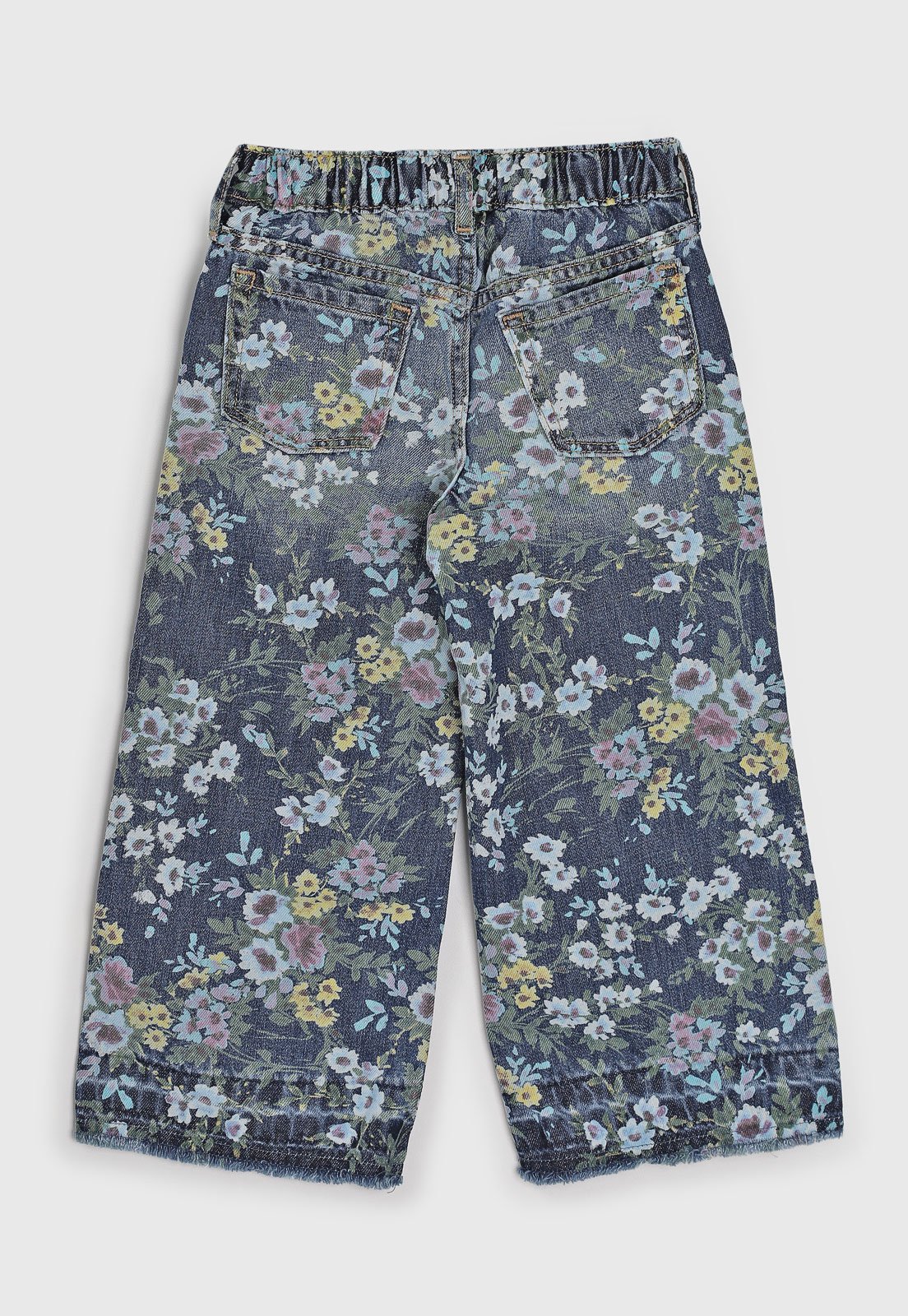 Vista 3 Calça GAP Baggy Jeans Floral azul GAP azul