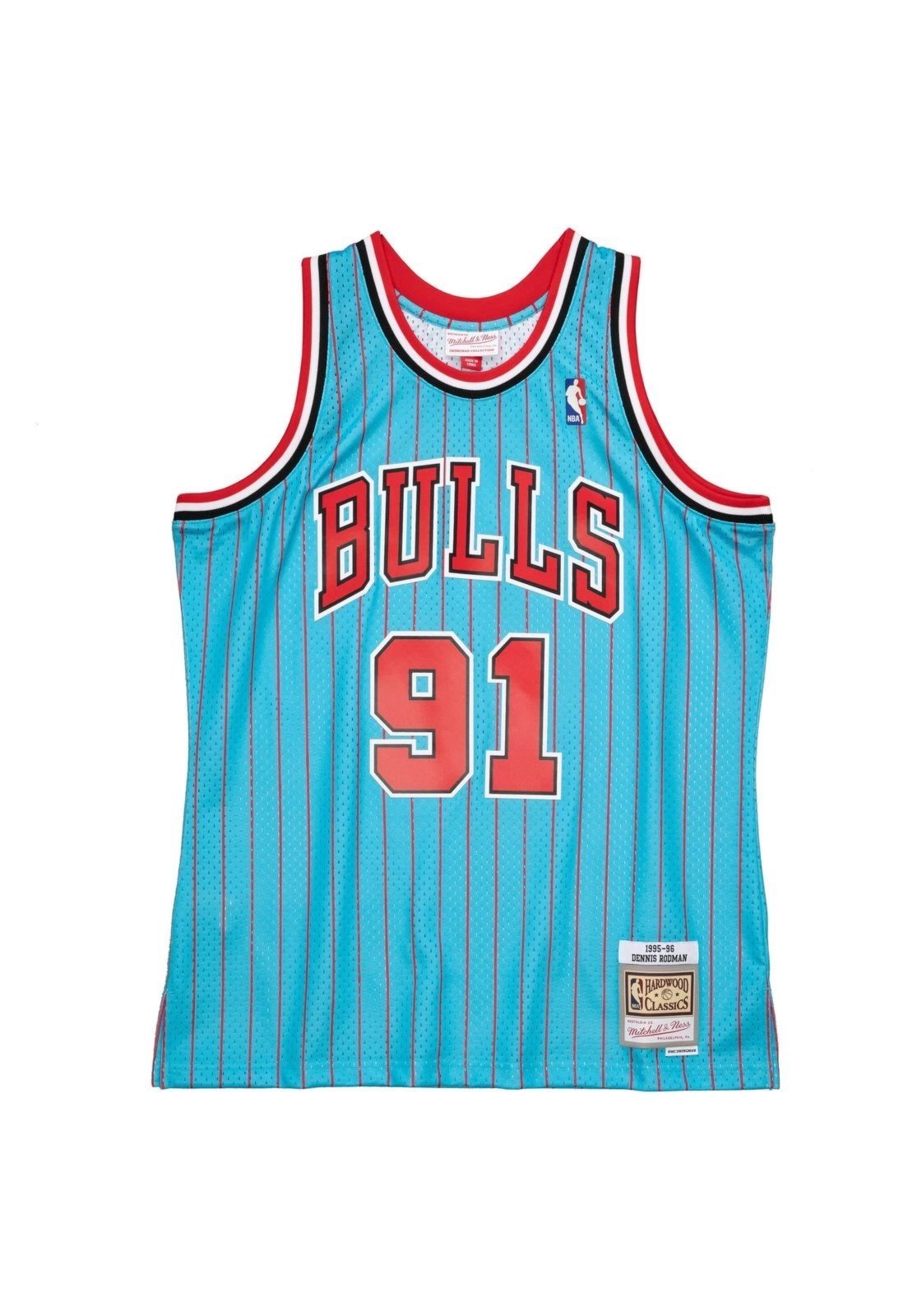 Regata Mitchell & Ness Reload Swingman Jersey Chicago Bulls 1995-96 Dennis Rodman Azul