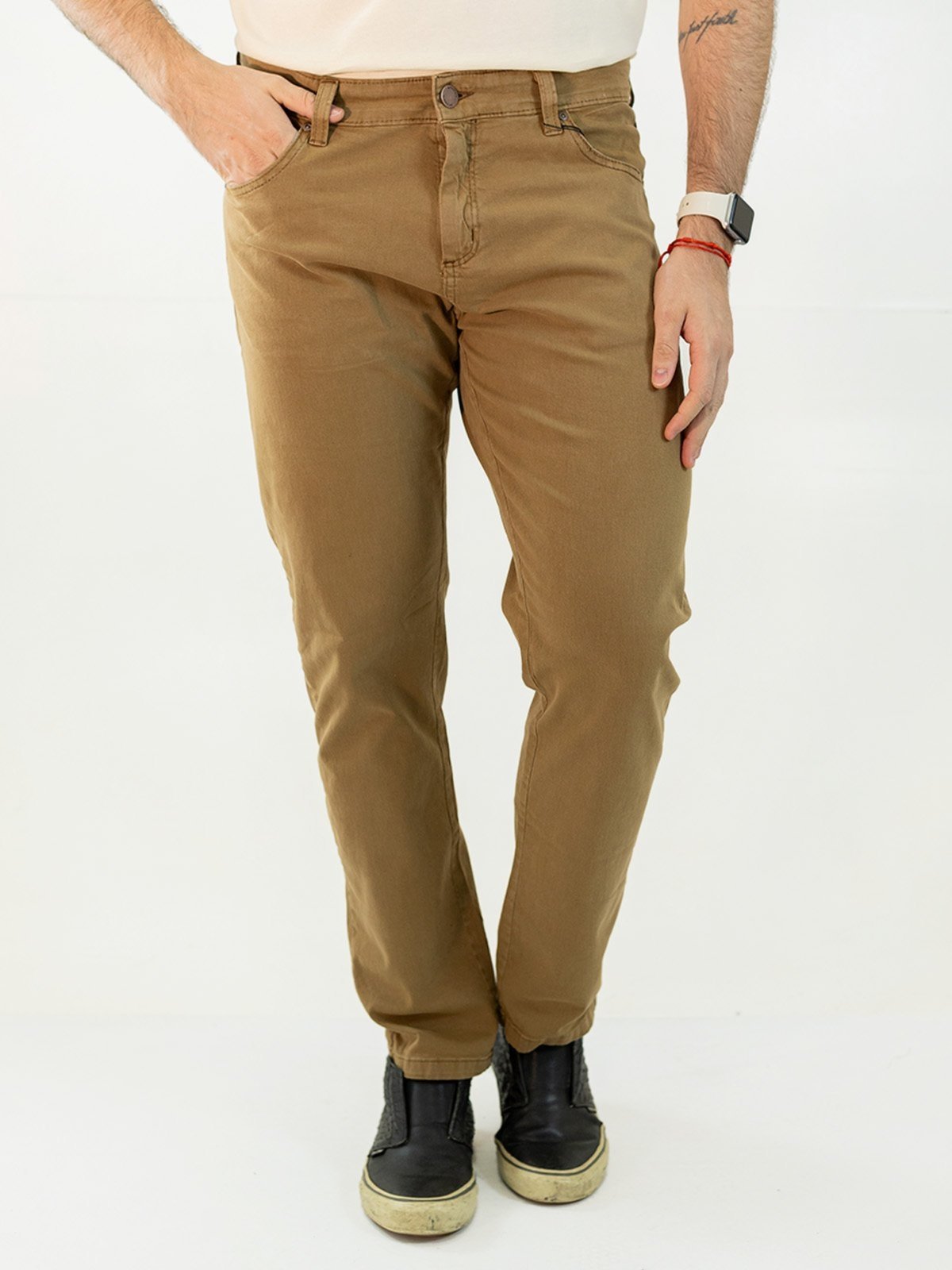 Calça Masculina Sarja Slim Cores Estonadas Elastano Anticorpus