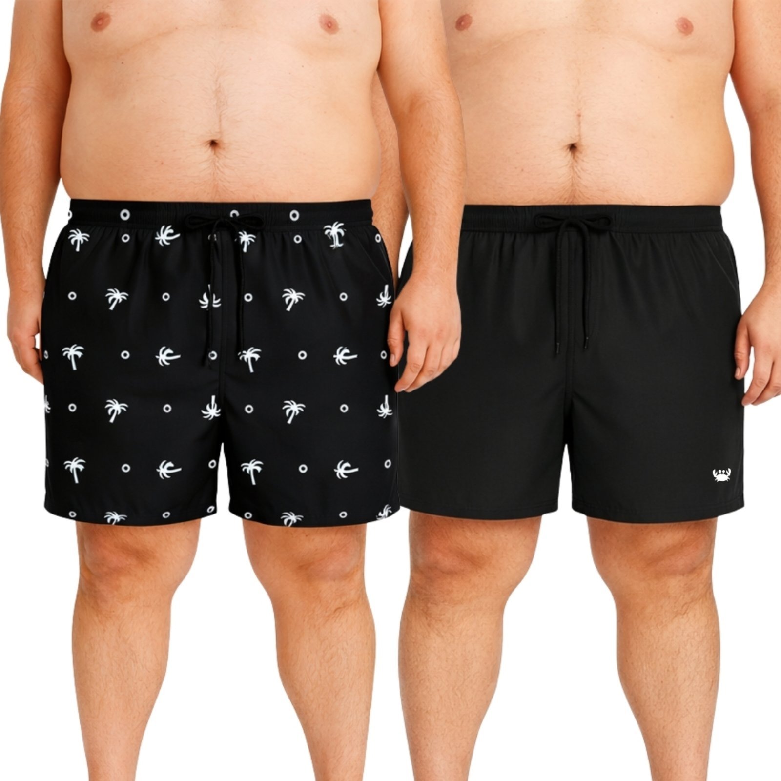 Kit 2 Short Tactel Masculino Plus Size Moda Praia Bermuda