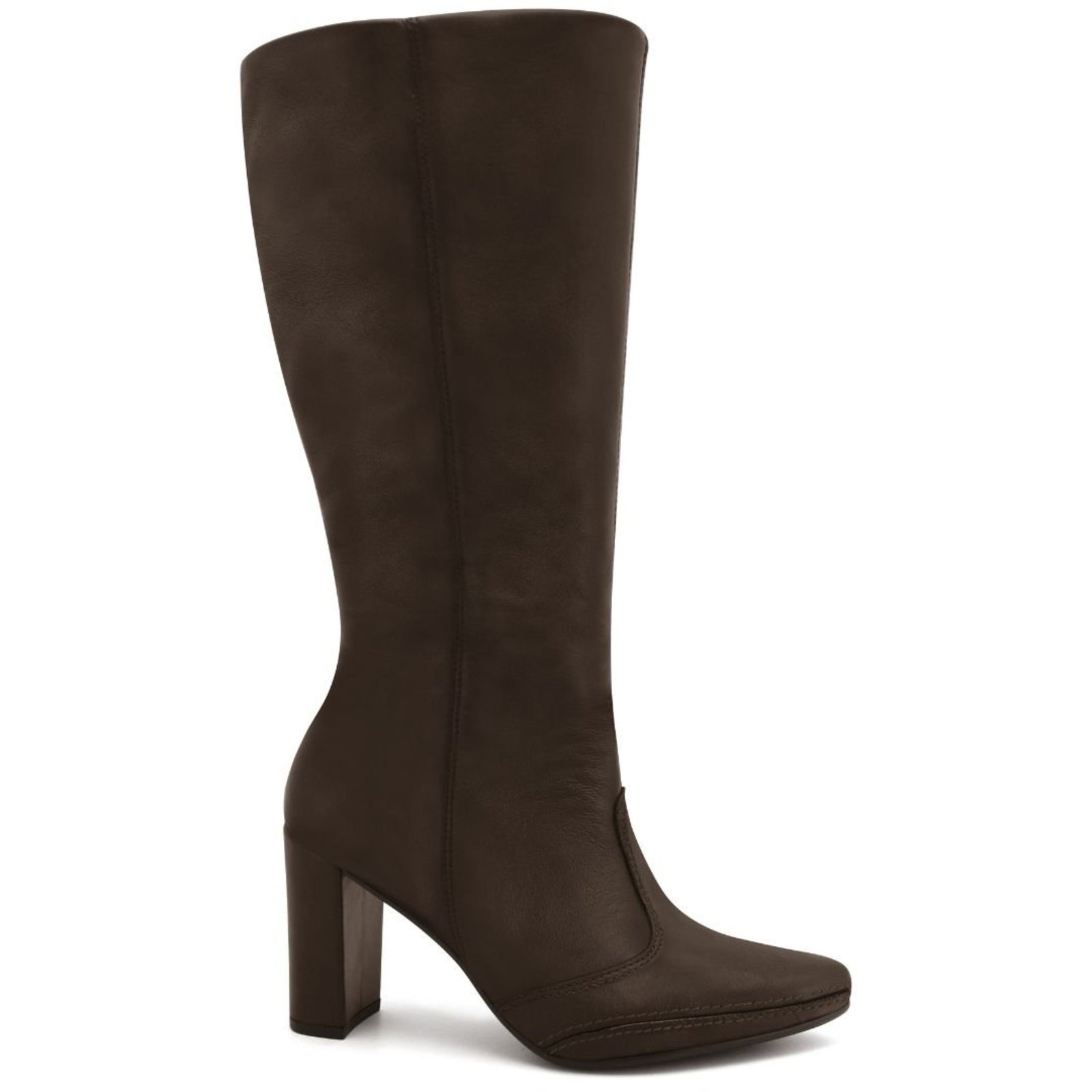 Bota Feminina Couro Cano Alto Ramarim 2615105 - Stout