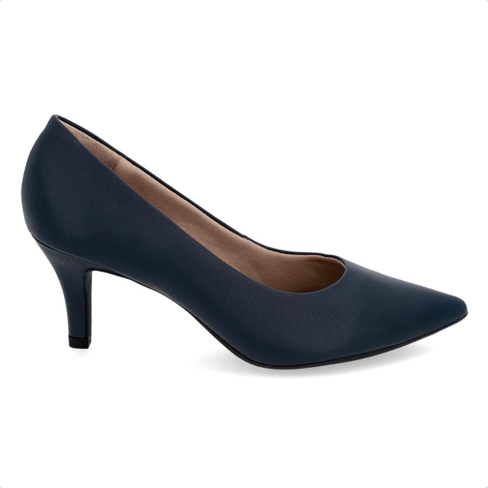 Scarpin Usaflex Feminino Casual Salto Fino Z7601 Azul Marinho