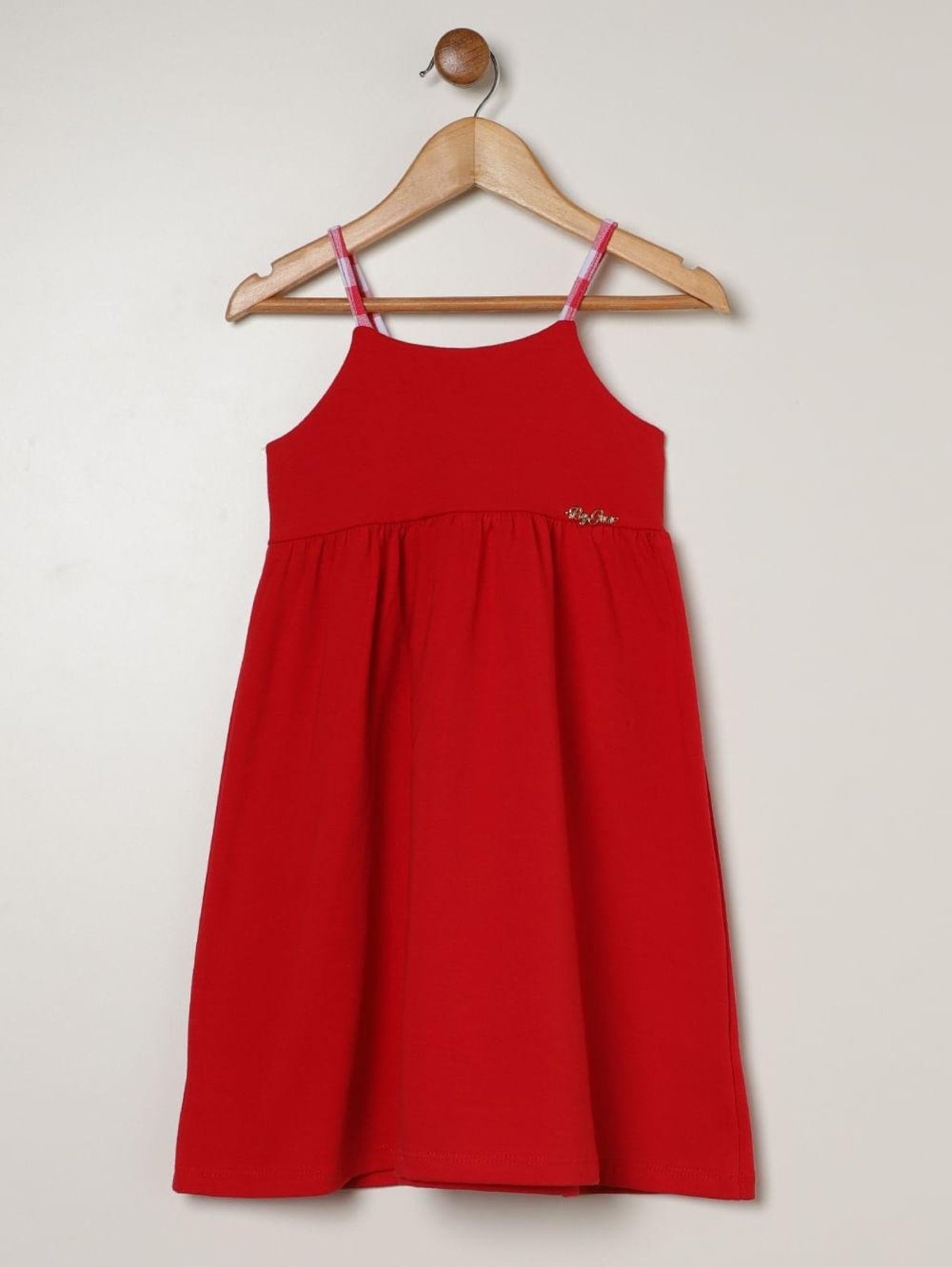 Vestido Godê Para Menina VERMELHO