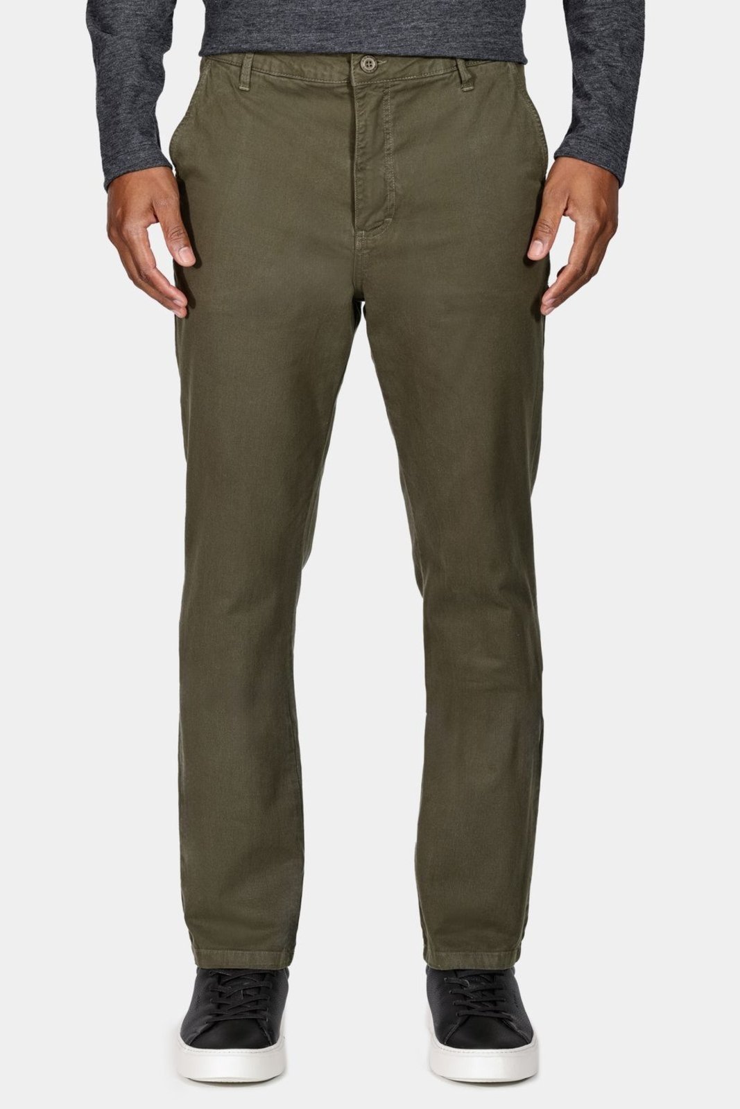 Calça Chino Básica Verde Militar