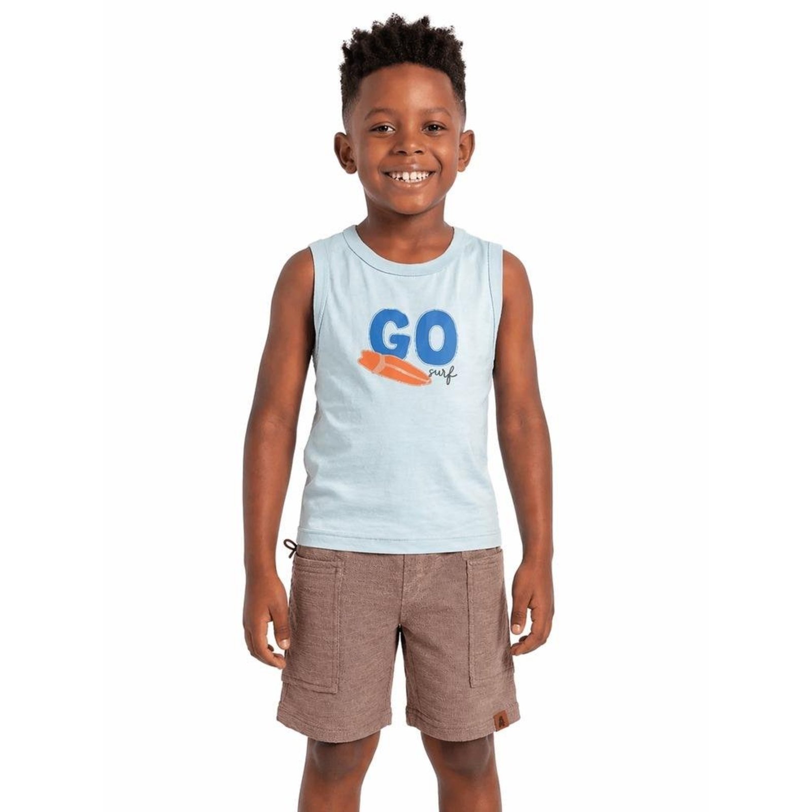 Infantil - Bermuda Moletinho Menino Cargo Alphabeto