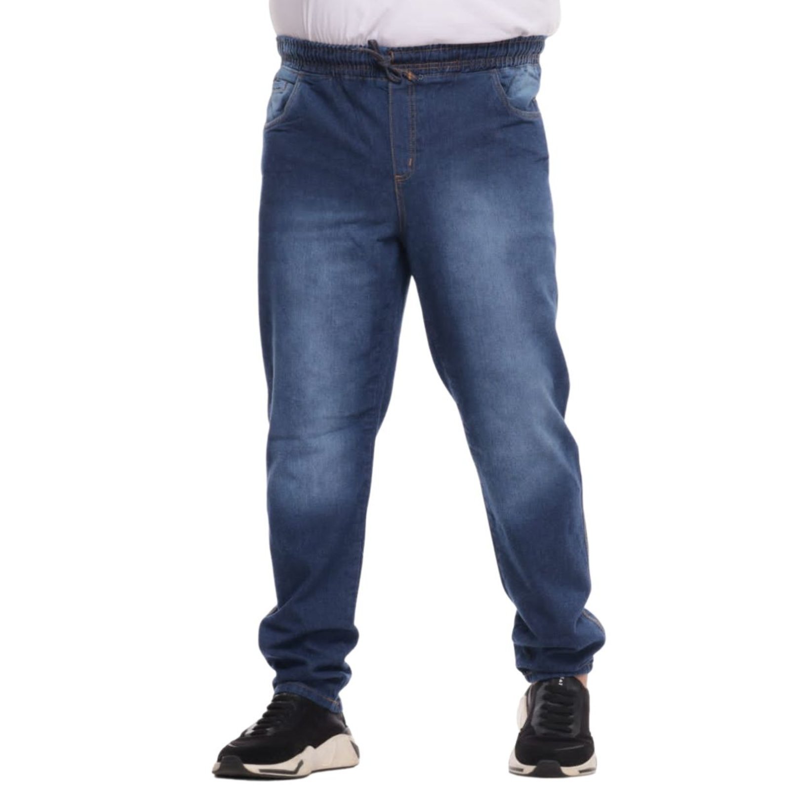 Calça Masculina Jeans Loka Plus Size Com Elástico na Cintura Bogotá