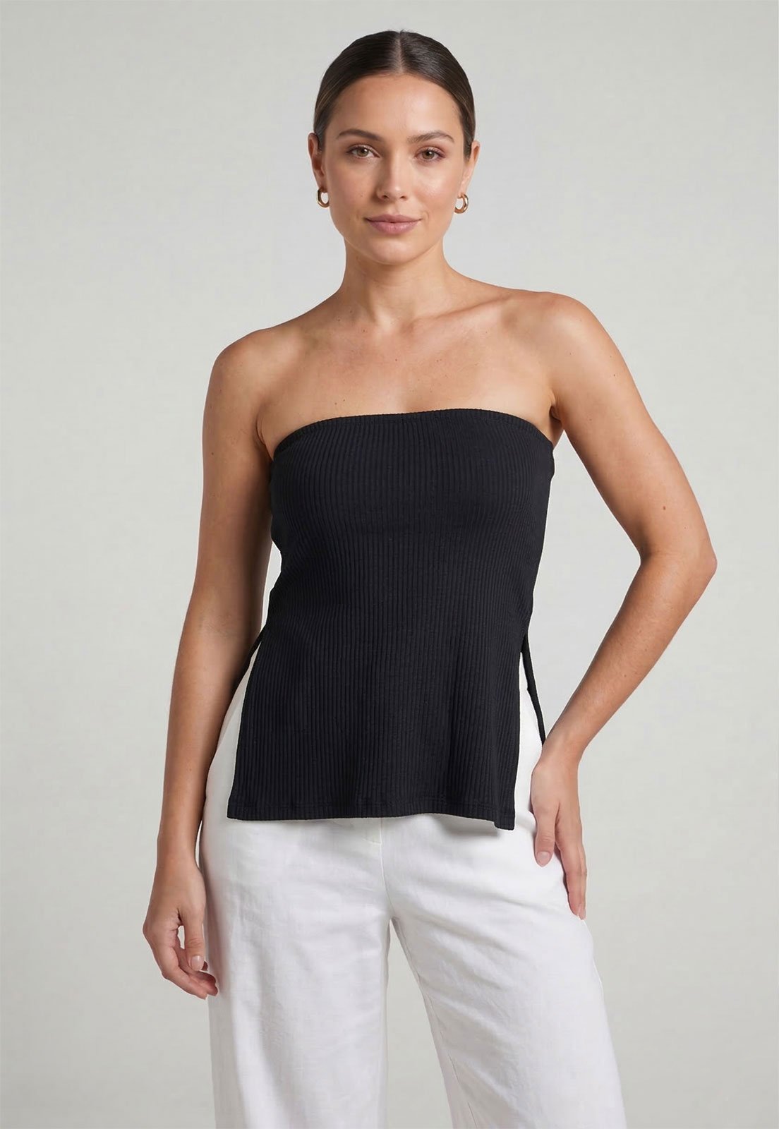 Blusa Feminina Lez a Lez Canelada Preta