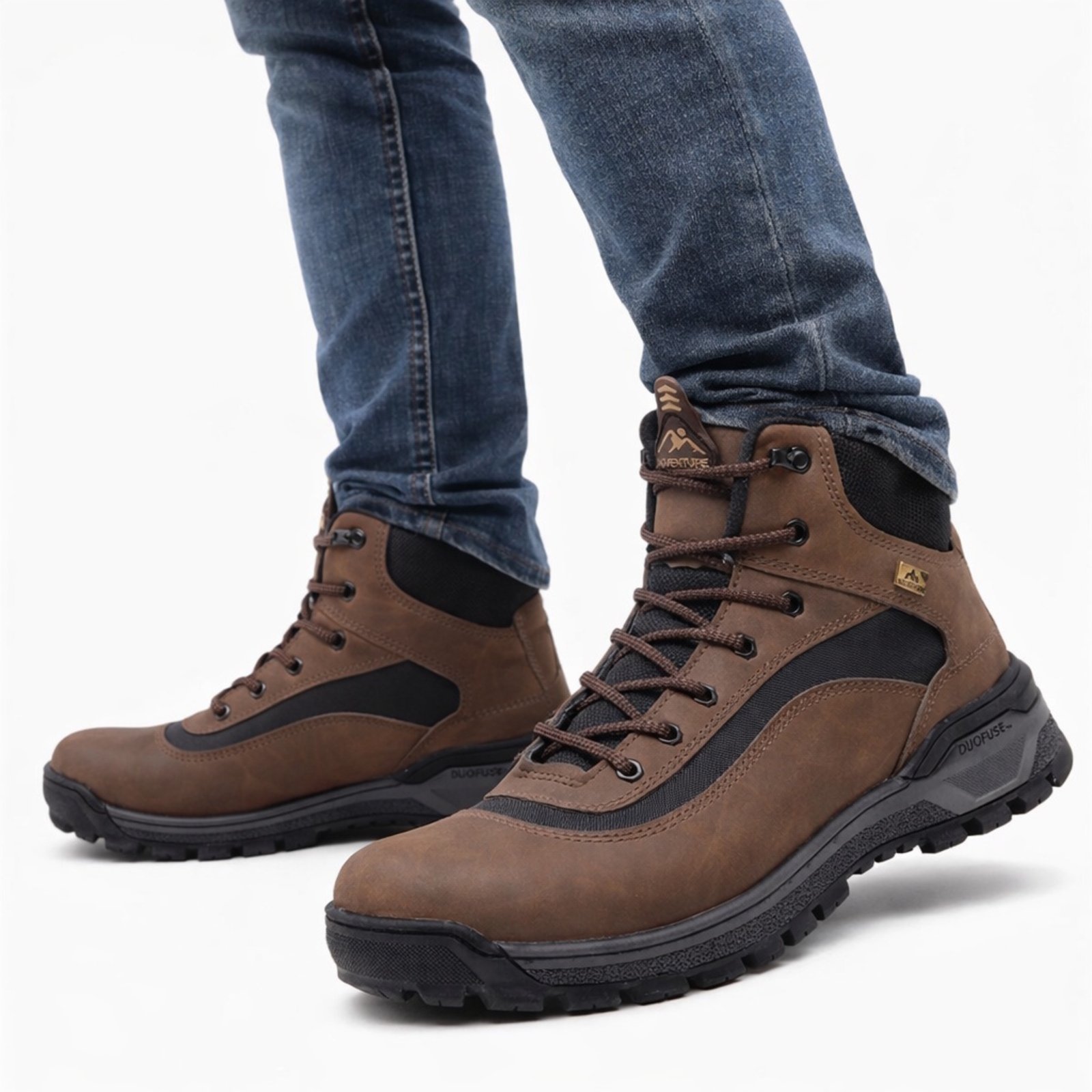 Coturno Adventure Masculino Motociclista Robusto Trilha Marrom