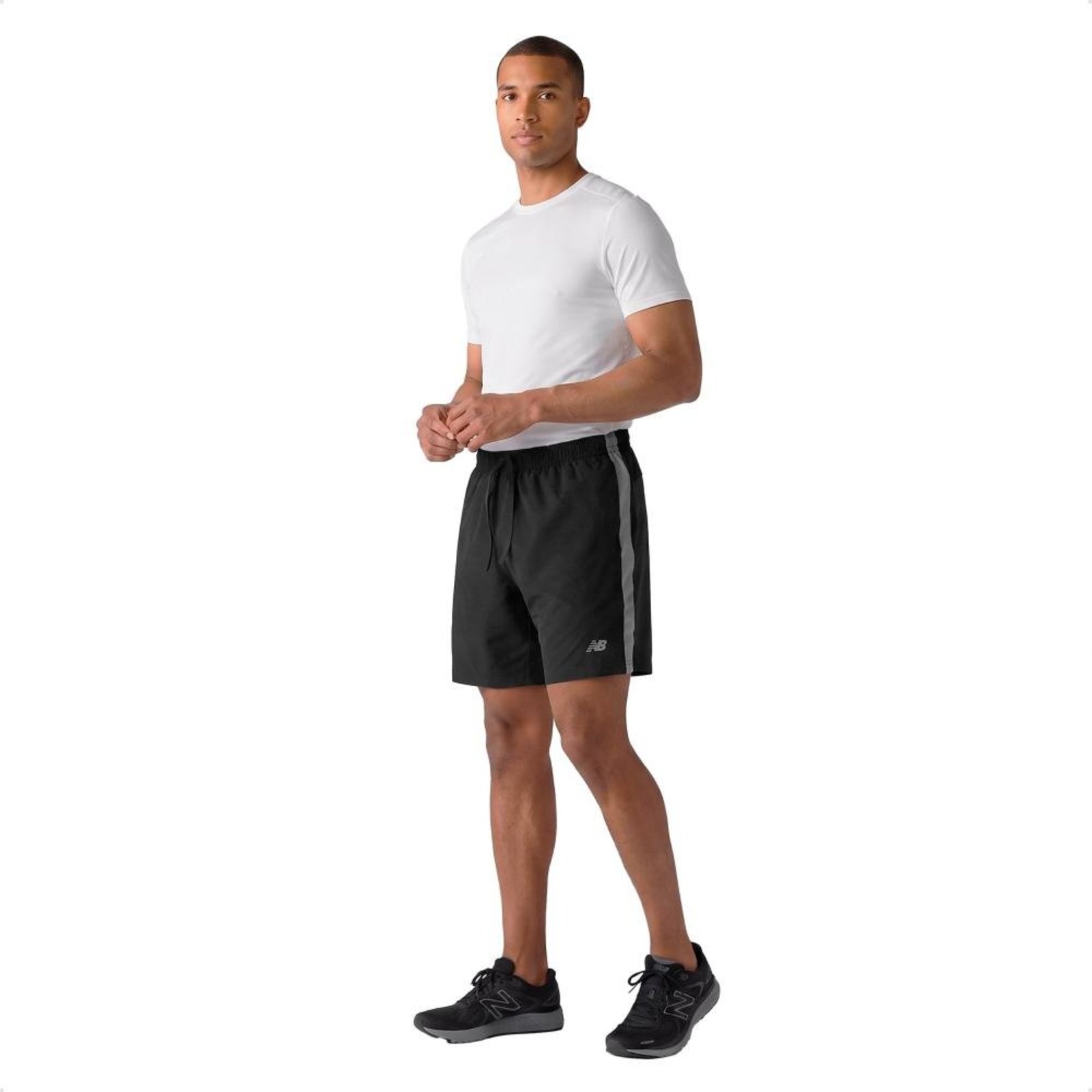 Shorts New Balance Fast Days 7" Masculino Preto"