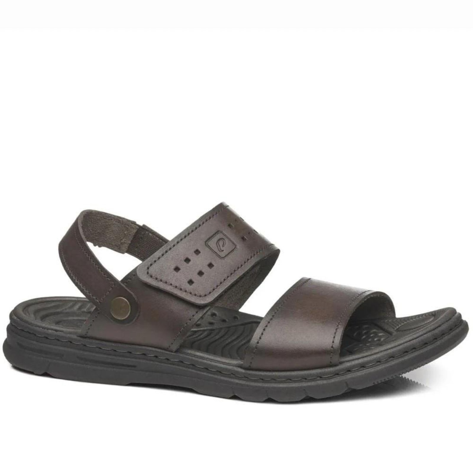 Sandália Pegada Wave Couro Masculina Marrom