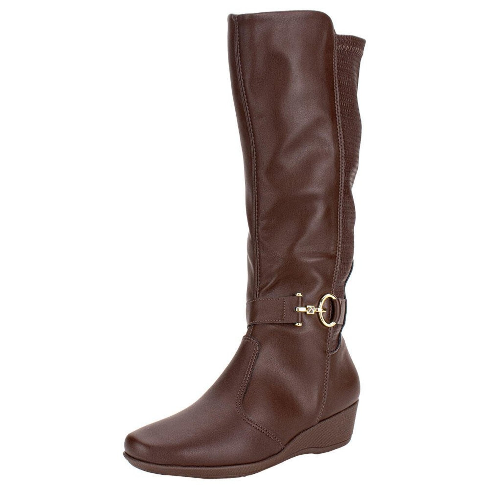 Bota Feminina Cano Alto Piccadilly 143251 0083251 Marrom
