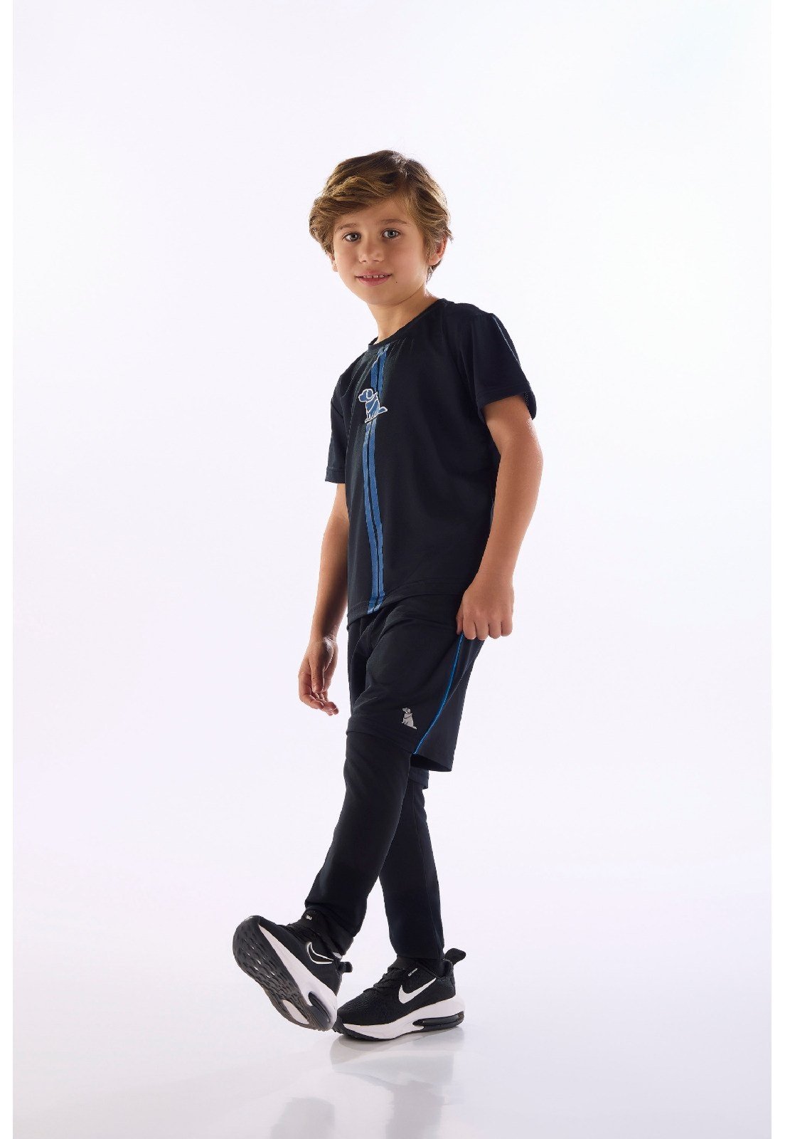 Infantil - Conjunto Esportivo 3 Peças Quimby Preto