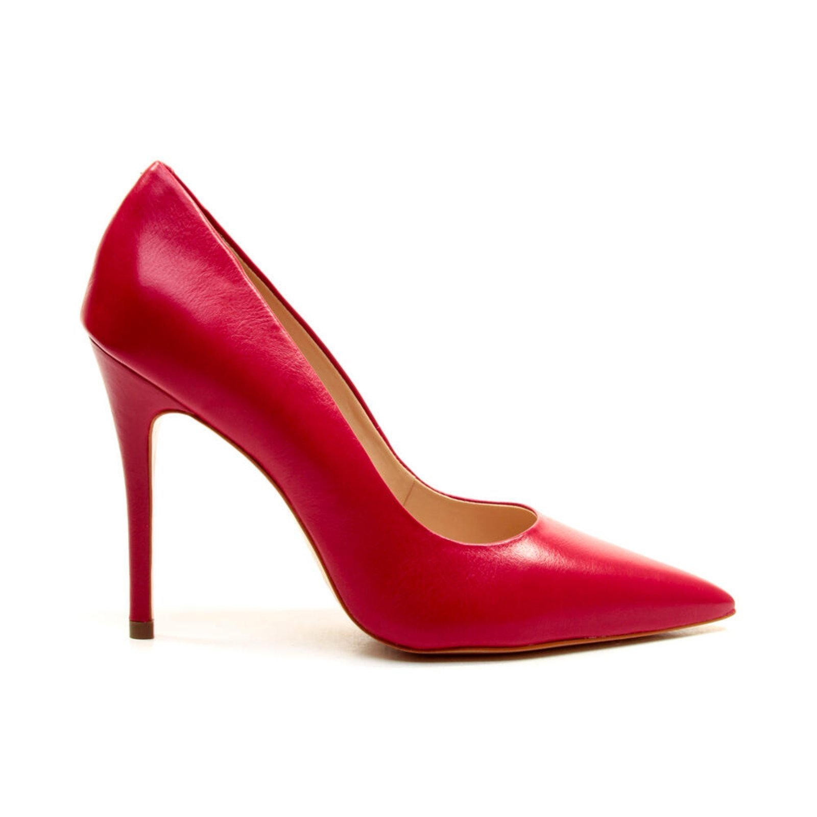 Scarpin Couro Vermelho Salto Alto Cecconello 2130008-50