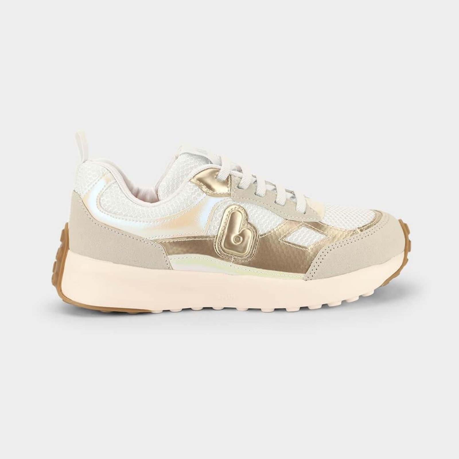 Infantil - Tênis Bibi Jogging Branco com Dourado 1269045 32