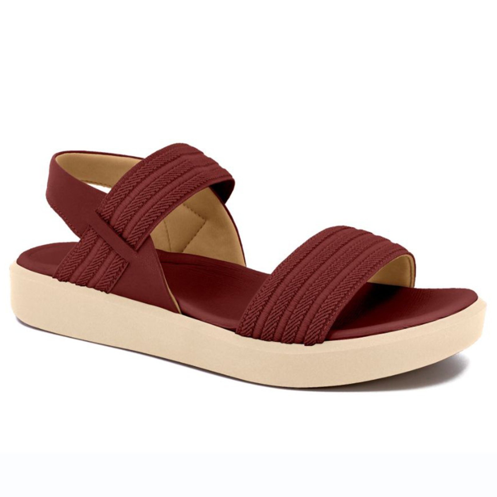 Sandália Flat Feminina Usaflex Confortavel Rebu