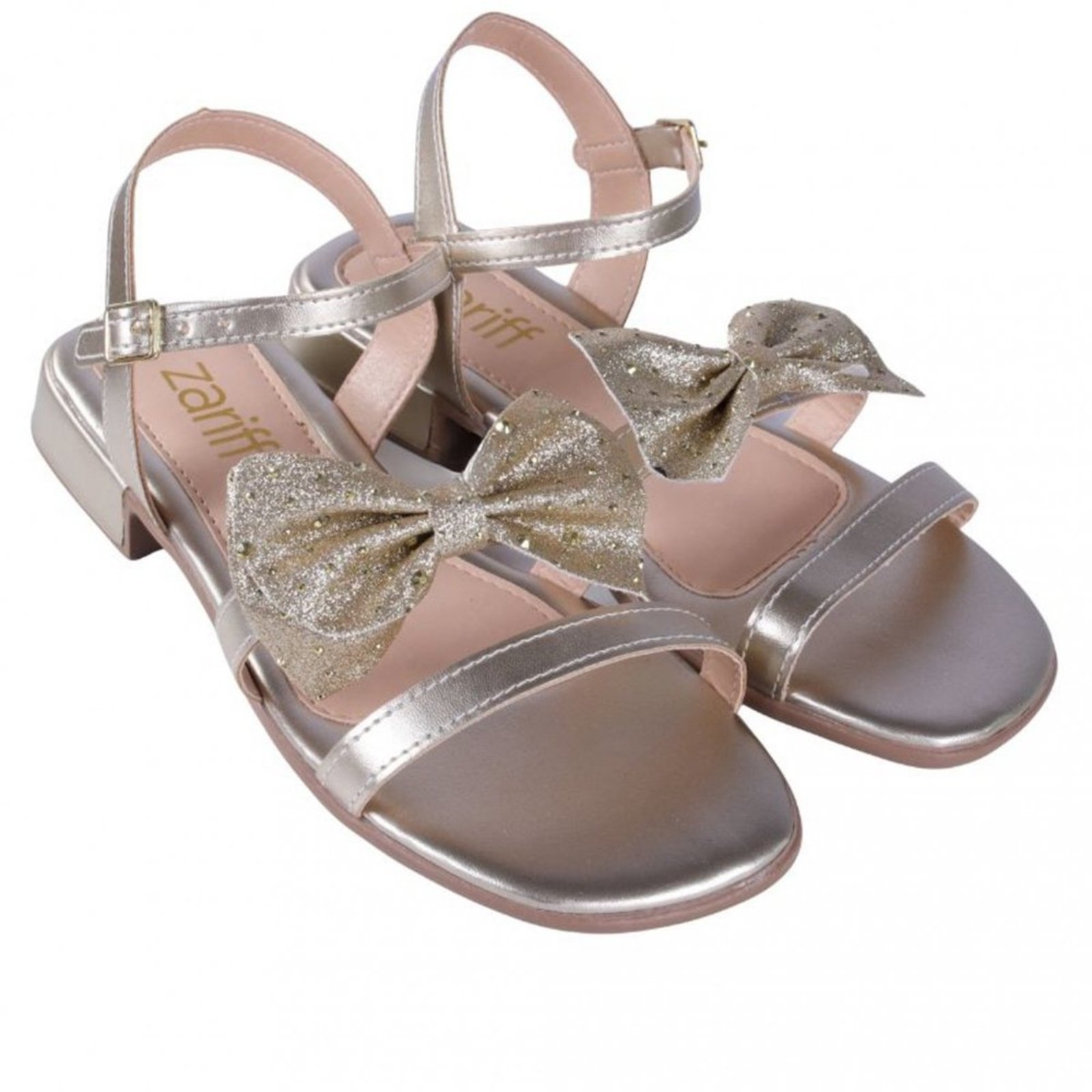 Vista 3 Infantil - Sandália Zariff Menina 309-08 Zariff dourado Zariff dourado