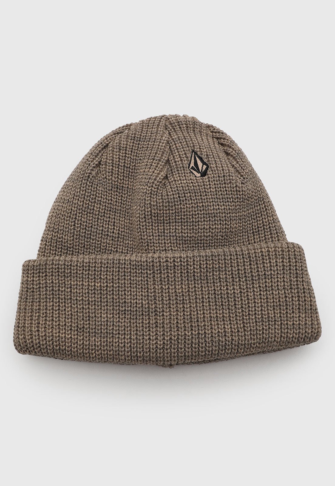 Gorro Volcom Classic Stone Tricô Marrom