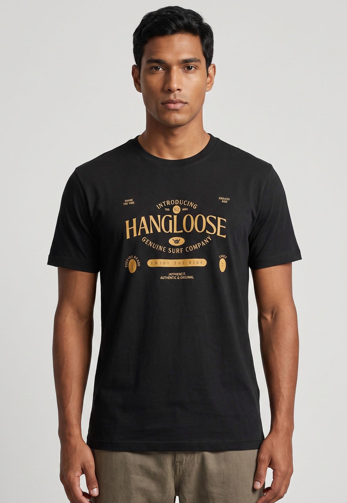Camiseta Masculina Hang Loose Silk Redlabel Preta