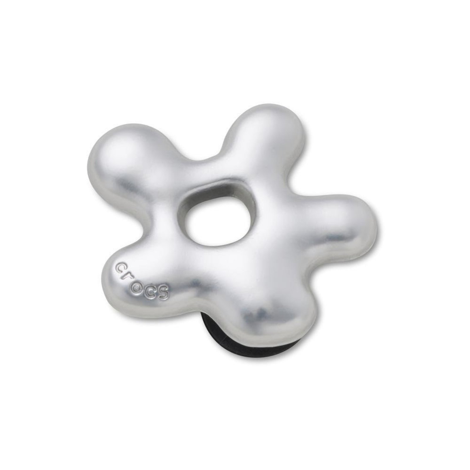 Infantil - Jibbitz™ Floral Derretido Único Branco