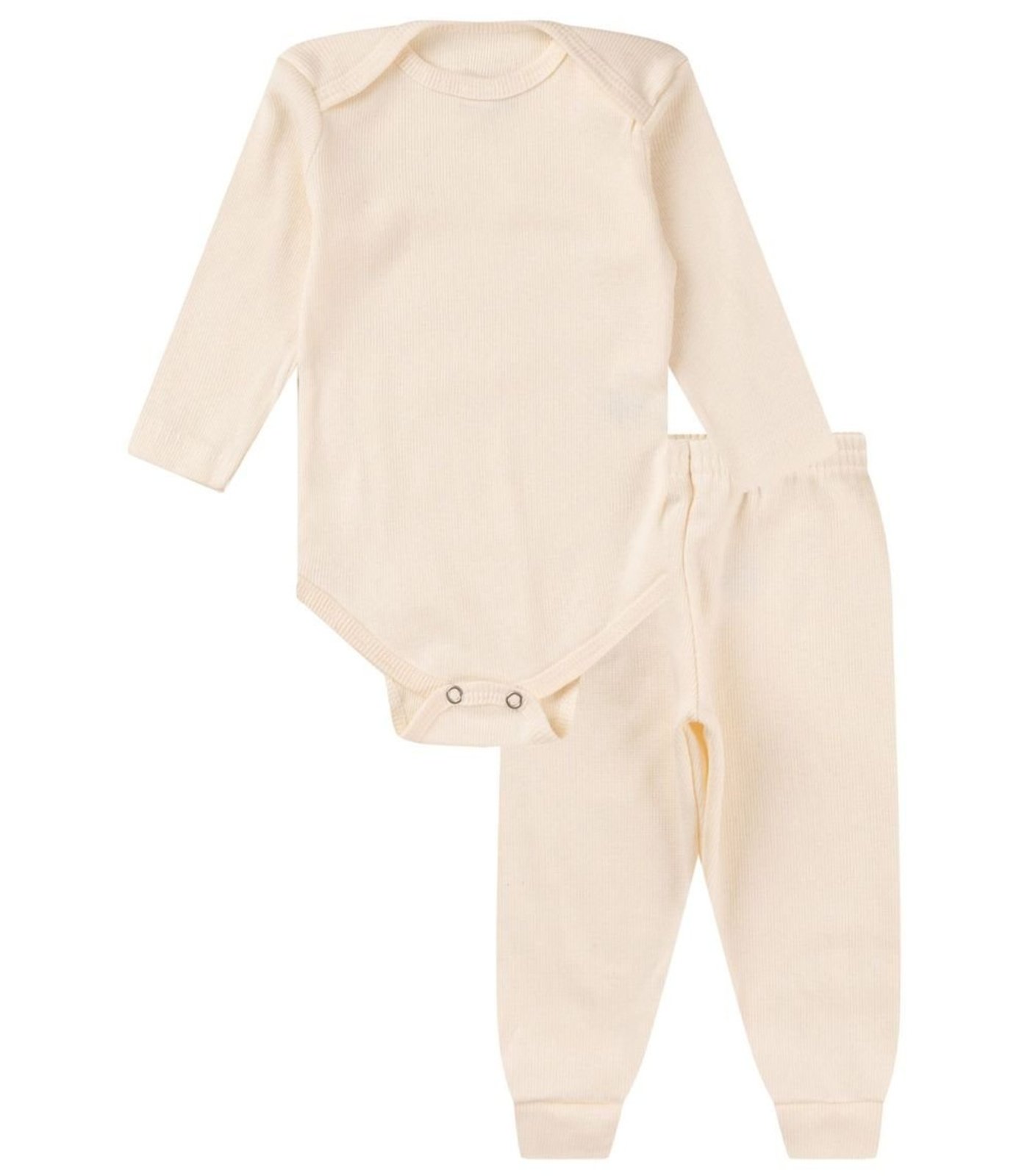 Infantil - Kit Body Canelado 2 Peças Select Bege