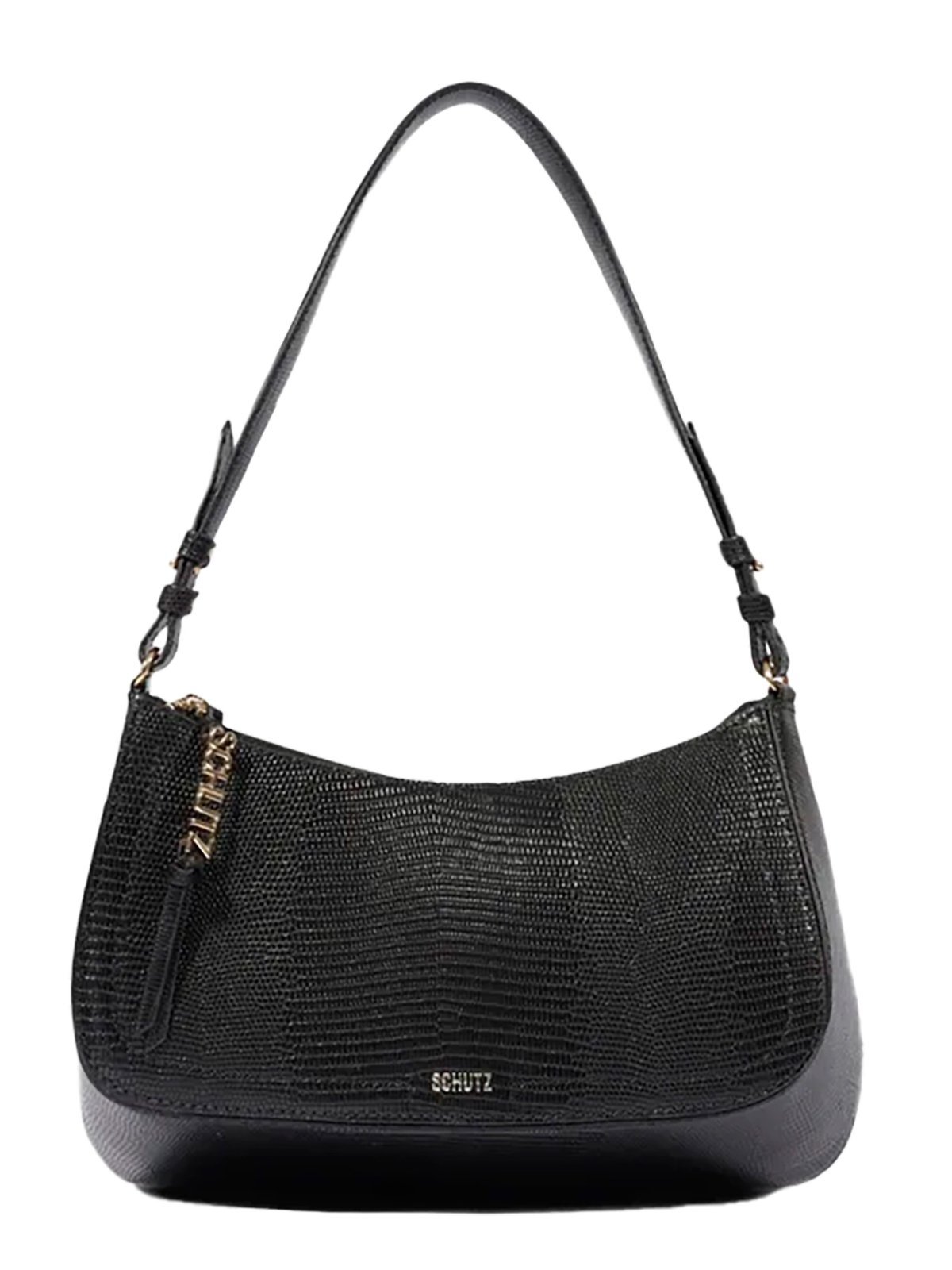 Bolsa Feminina Média Schutz Shoulder Tina Tiracolo Preto Black