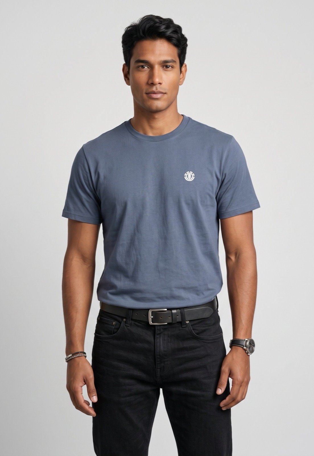 Camiseta Masculina Element Basic Crew Azul Escuro