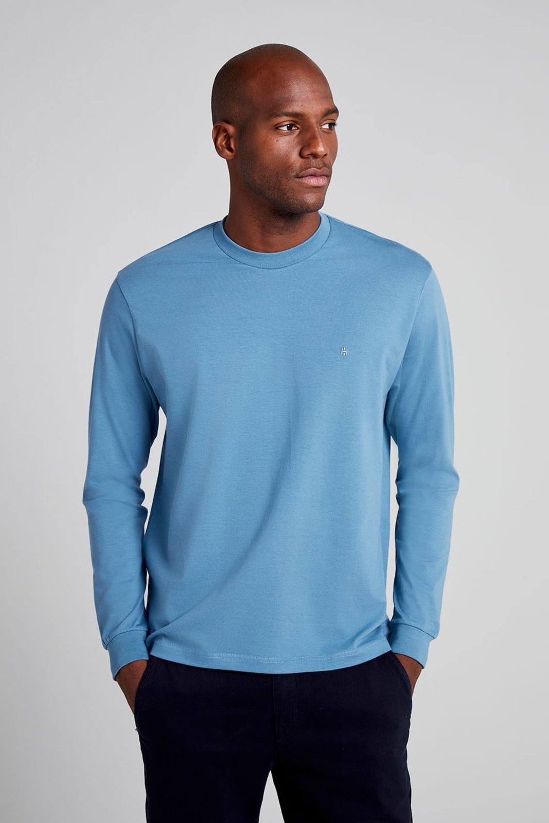 HIGHSTIL Camiseta Manga Longa Comfort - Azul