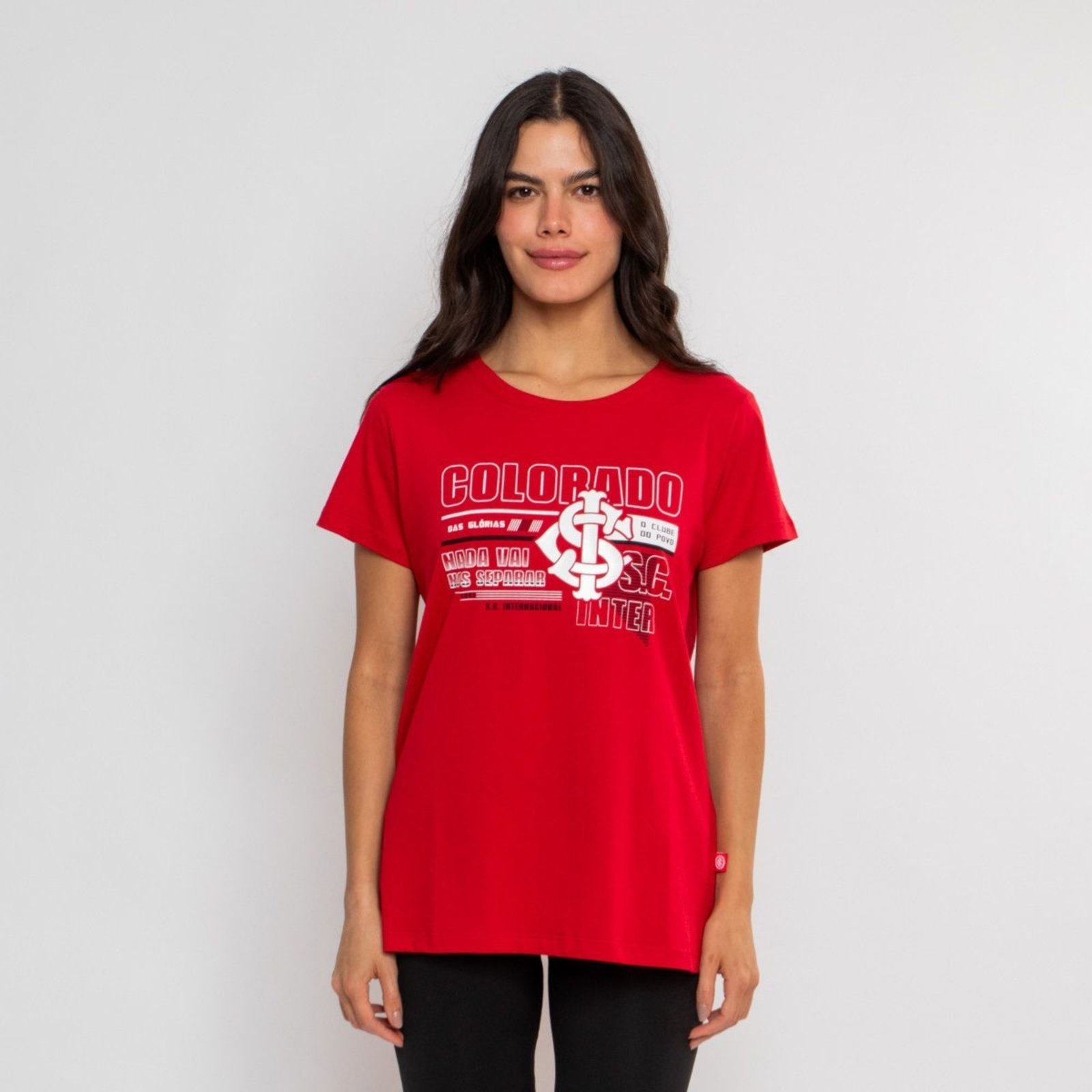 Camiseta Baby Look Internacional Oficial Colorado Surf Center Vermelho
