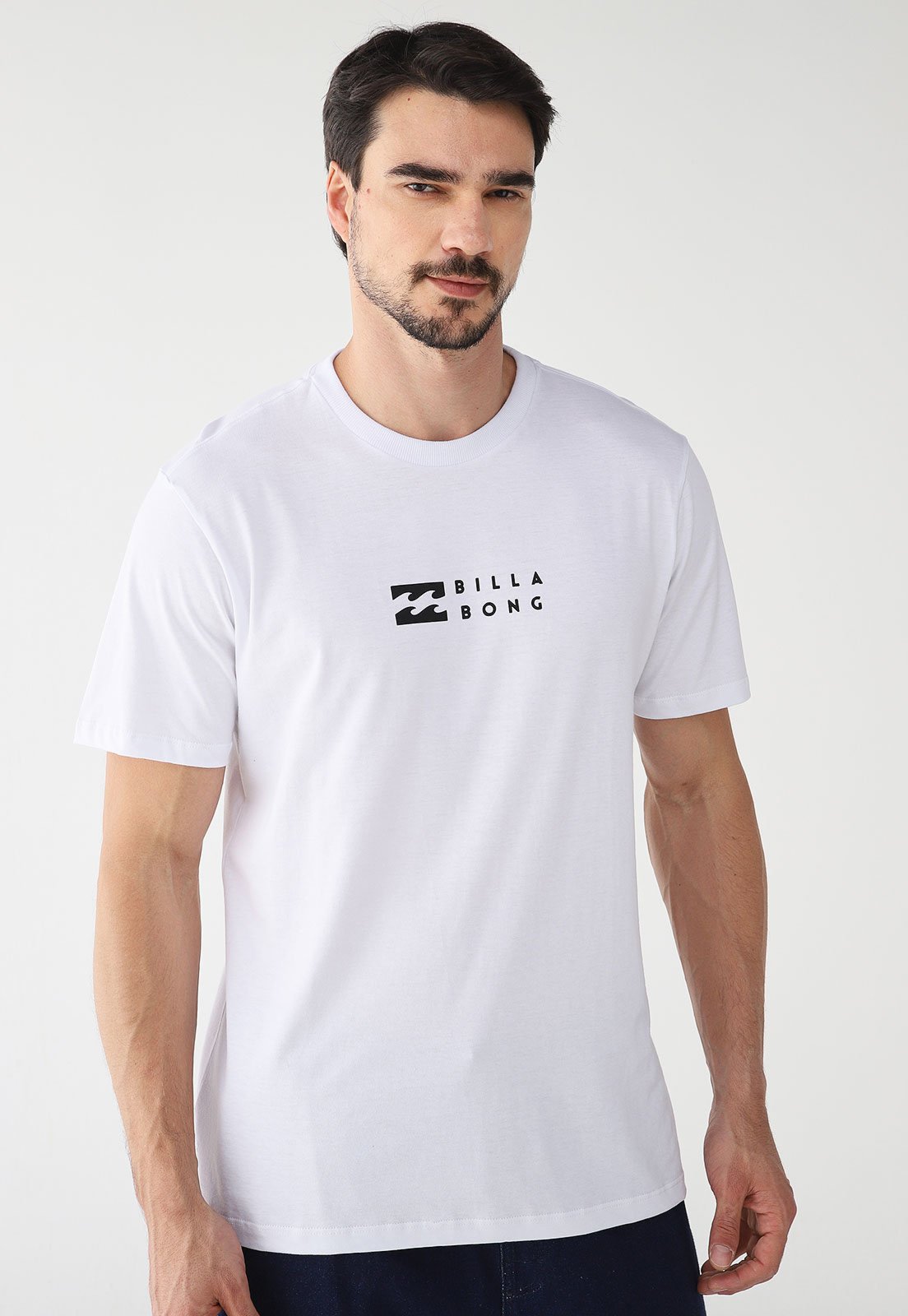 Camiseta Billabong Reta Logo Branca