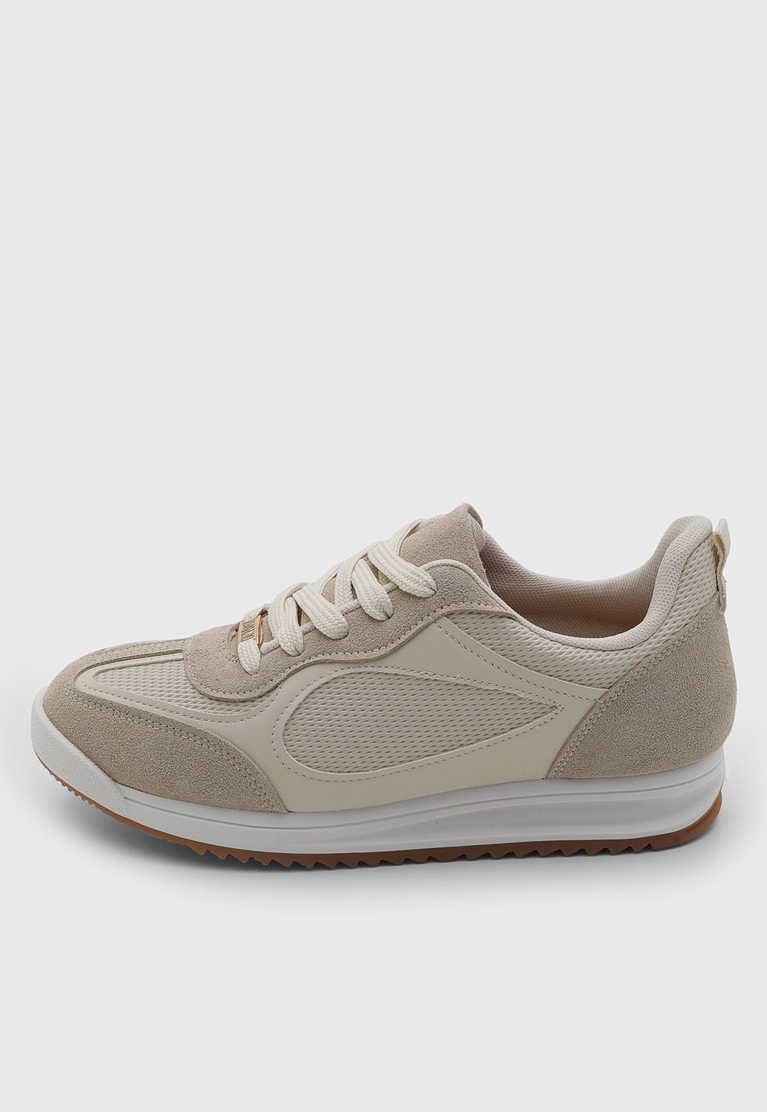 Tênis Feminino Vizzano Cadarço Bege