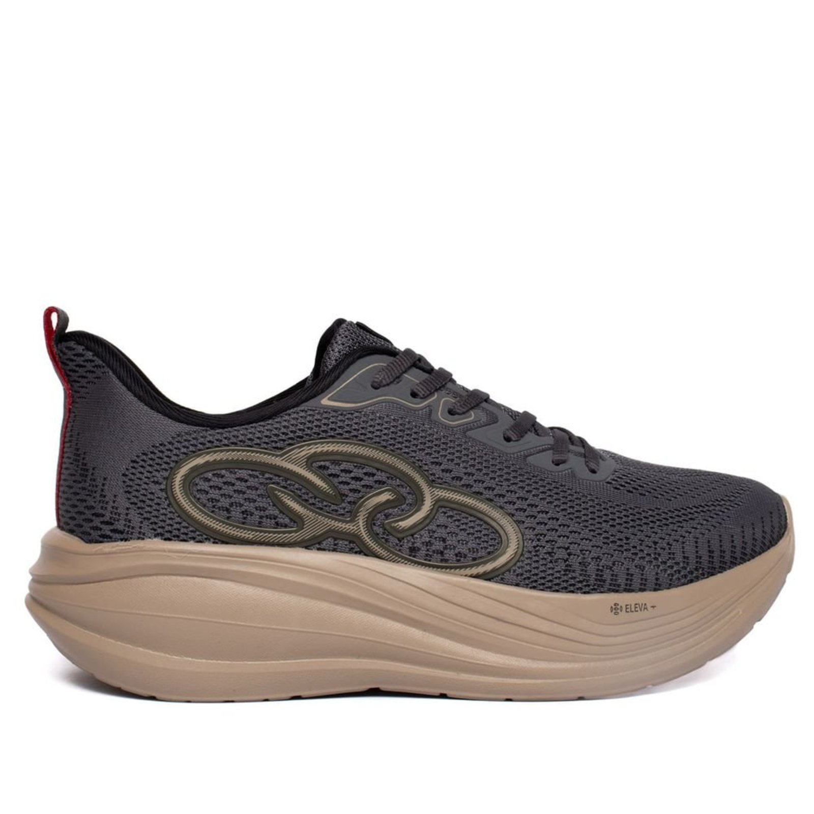 Tênis Masculino Olympikus Ciclo 496 Eleva+ Cinza Escuro